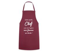 C'est Moi Le Chef Mais C'est Ma Femme Qui Décide Tablier Cuisine