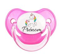C'est moi qui décide Tétine sucette bébé personnalisable / personnalisée motif licorne