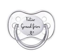c'est moi qui décide Tétine sucette bébé personnalisée annonce grand frère grande soeur tonton tatie papi mamie