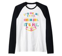 C'est Moi Salut, Je suis The Cheer Girl, C'est Moi Funny Cheerleading Manche Raglan