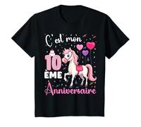 C'est Mon 10 ème Anniversaire 10 Ans équitation Cheval Fille T-Shirt