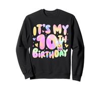 C'est Mon 10e Anniversaire Bubble Boba Tea Party, Fille de 10 Ans Sweatshirt