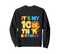 C'est Mon 10e Anniversaire Lion Safari Jungle Party Age 10 Ans Sweatshirt