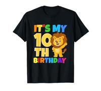 C'est Mon 10e Anniversaire Lion Safari Jungle Party Age 10 Ans T-Shirt