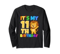 C'est Mon 11e Anniversaire Lion Safari Jungle Party Age 11 Ans Manche Longue