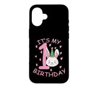 C'est Mon 1er Anniversaire Bunny Child Girl Coque pour iPhone 16