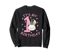 C'est Mon 1er Anniversaire Bunny Child Girl Sweatshirt