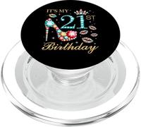 C'est Mon 21e Anniversaire Mignon 21 Ans fête d'anniversaire Reine PopSockets PopGrip pour MagSafe