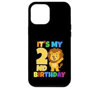 C'est Mon 2ème Anniversaire Lion Safari Jungle Party Age 2 Coque pour iPhone 12 Pro Max