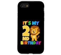 C'est Mon 2ème Anniversaire Lion Safari Jungle Party Age 2 Coque pour iPhone SE (2020) / 7/8