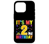 C'est Mon 2ème Cadeau d'anniversaire pour Les Tout-Petits garçons et Filles de 2 Ans Coque pour iPhone 16 Pro