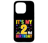C'est Mon 2ème Cadeau d'anniversaire pour Les Tout-Petits garçons et Filles de 2 Ans Coque pour iPhone 15 Pro