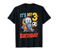 C'est Mon 3e Anniversaire avec Cute Robot Soccer T-Shirt