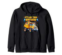 C'est mon 3e anniversaire, un camion à benne basculante, un anniversaire drôle pour les enfants et les garçons Sweat à Capuche