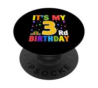 C'est Mon 3ème Cadeau d'anniversaire pour Enfant de 3 Ans garçon et Fille PopSockets PopGrip Adhésif