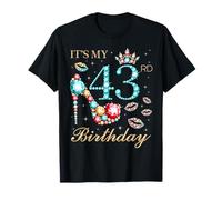 C'est Mon 43e Anniversaire, Jolie Reine d'anniversaire de 43 Ans T-Shirt