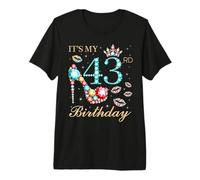 C'est Mon 43e Anniversaire, Jolie Reine d'anniversaire de 43 Ans T-Shirt Haut de Gamme