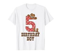 C'est mon 5e anniversaire Cowboy, 5 ans, Western Kids Boys T-Shirt
