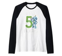 C'est Mon 5e Anniversaire Robot Soccer Robot Manche Raglan
