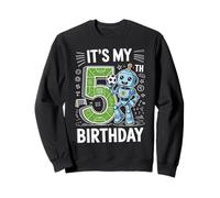 C'est Mon 5e Anniversaire Robot Soccer Robot Sweatshirt