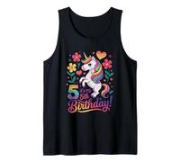 C'est Mon 5e Anniversaire, Unicorn Flowers Débardeur