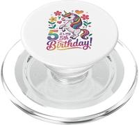 C'est Mon 5e Anniversaire, Unicorn Flowers PopSockets PopGrip pour MagSafe