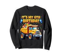 C'est mon 6e anniversaire, un camion à benne basculante, un anniversaire drôle pour enfants et garçons Sweatshirt