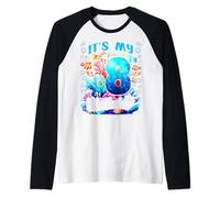 C'est Mon 8e Anniversaire, Mon garçon Sea Fish Ocean Animals Aquarium Manche Raglan
