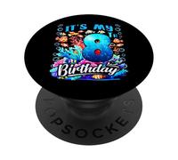 C'est Mon 8e Anniversaire, Mon garçon Sea Fish Ocean Animals Aquarium PopSockets PopGrip Adhésif