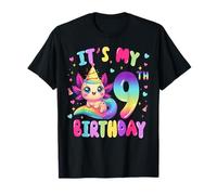 C'est Mon 9e Anniversaire Axolotl Rainbow, 9 Ans, Filles et Enfants T-Shirt