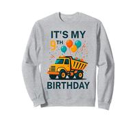 C'est mon 9e anniversaire, un camion à benne basculante, un anniversaire drôle pour les enfants et les garçons Sweatshirt