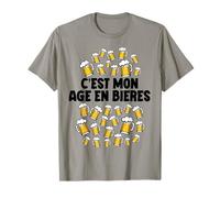 C'est mon âge en bières - Anniversaire 30 ans - Humour bière T-Shirt