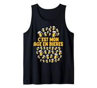 C'est mon âge en bières - Anniversaire 40 ans - Humour bière Débardeur