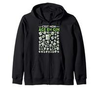 C'est Mon Age en Gin 60 Anniversaire Cadeau Drôle Sweat à Capuche