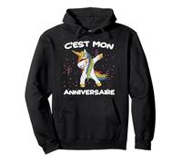 C'est Mon Anniversaire Cool Licorne Qui Dab Garçon et Fille Sweat à Capuche