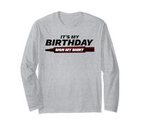 C'est Mon Anniversaire, Signe ma Chemise Manche Longue