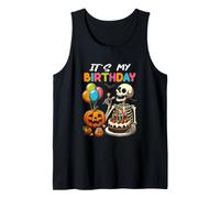 C'est Mon Anniversaire Squelette marionnette Happy Halloween Bday Party Débardeur