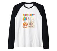 C'est Mon Anniversaire Squelette marionnette Happy Halloween Bday Party Manche Raglan