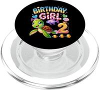 C'est Mon Anniversaire Tortue Souriante nageant PopSockets PopGrip pour MagSafe