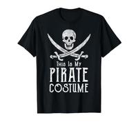 C'est Mon Costume de Pirate Skull Funny Party T-Shirt Graphique avec Valeur, Homme, Noir, L