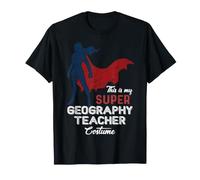 C'est Mon Costume de Super Professeur de géographie pour Halloween T-Shirt