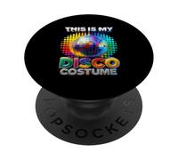 C'est Mon Costume Disco Rainbow Mirror Ball Party Dance PopSockets PopGrip Adhésif