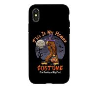 C'est Mon Costume Humain, Je suis en Fait Bigfoot Halloween Coque pour iPhone X/XS