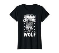 C'est Mon Costume Humain Je suis Vraiment Un Amoureux des Loups T-Shirt Graphique avec Valeur