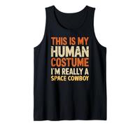 C'est Mon Costume Humain, Je suis Vraiment Un Cowboy de l'espace pour Halloween Débardeur
