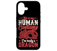 C'est Mon Costume Humain, Je suis Vraiment Un Dragon, Mignon Halloween Coque pour iPhone 17