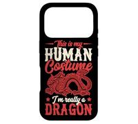 C'est Mon Costume Humain, Je suis Vraiment Un Dragon, Mignon Halloween Coque pour iPhone 17 Pro