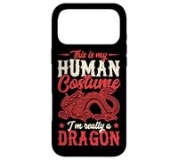 C'est Mon Costume Humain, Je suis Vraiment Un Dragon, Mignon Halloween Coque pour iPhone 17 Pro Max