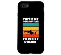 C'est Mon Costume Humain, Je suis Vraiment Un frère drôle de Requin Coque pour iPhone SE (2020) / 7/8