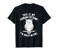 C'est Mon Costume Humain, Je suis Vraiment Un Hibou pour Halloween T-Shirt